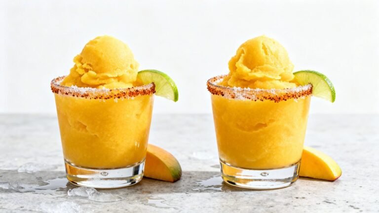 Frozen Mango Margarita Recipe | Creamy Mango Tequila Cocktail