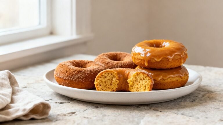 Baked Gluten Free Donut Recipe | Cozy Pumpkin Doughnuts with Air Fryer