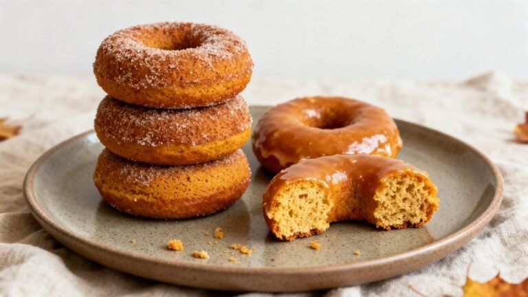 Baked Gluten Free Donut Recipe | Cozy Pumpkin Doughnuts with Air Fryer