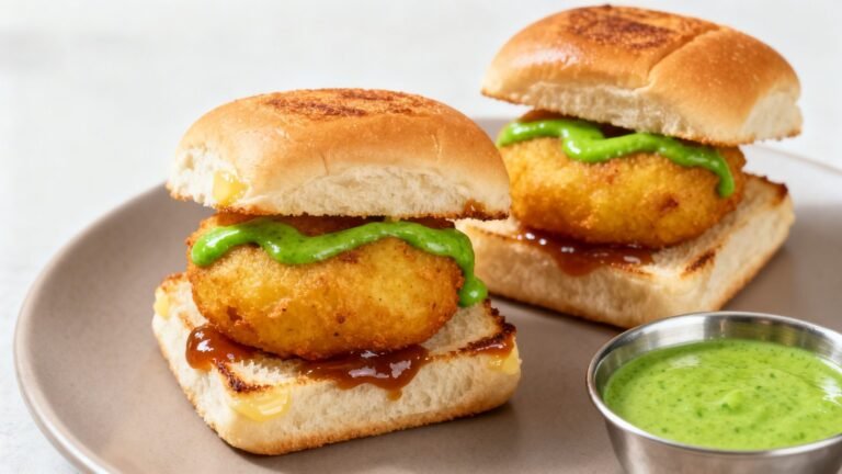 Crispy Vada Pav Recipe | Easy Veg Indian Street Food for Kids Lunch