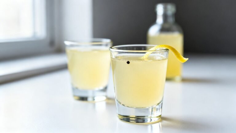 Zesty Ginger Shots Recipe | Healthy Homemade Ginger and Lemon Drink