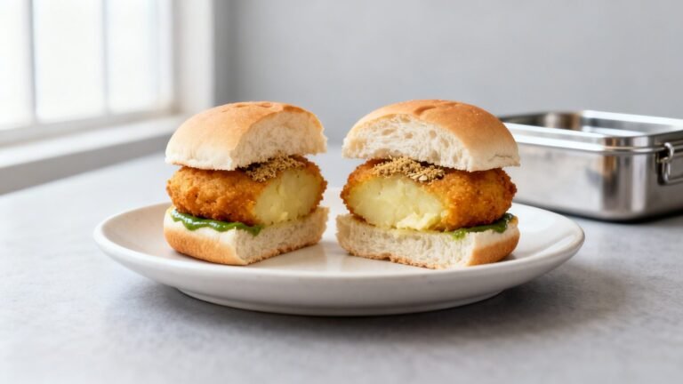 Crispy Vada Pav Recipe | Easy Veg Indian Street Food for Kids Lunch